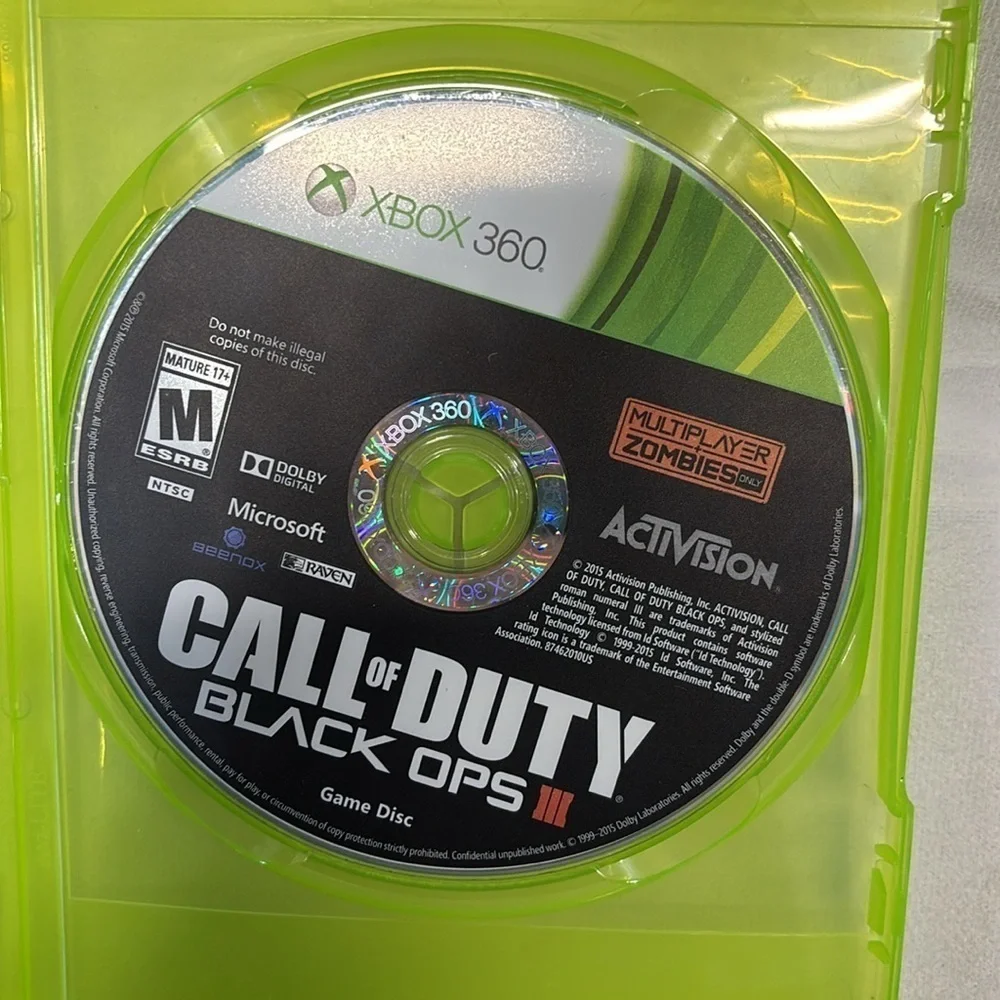 XBOX 360  Call of Duty MW3 multi player zombies  Game disc